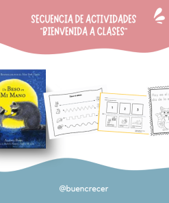 Secuencia didáctica-Actividades de vuelta a clases 'Un beso en mi mano' 1º básico