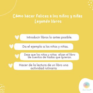 Podría un libro hacernos sentir feliz? ¿Y en los niños?  la felicidad es un concepto tan abstracto. Pero sin duda compartir un libro, cuentos y lecturas nos hacen disfrutar.

Hoy te comparto algunas ideas de cómo hacer felices a los niños y niñas “Leyendo libros”

Deja un corazón en comentarios si estas de acuerdo. 💛📚

.
 #librosinfantiles #tiempoenfamilia #fomentolector #literaturainfantil #buencrecer